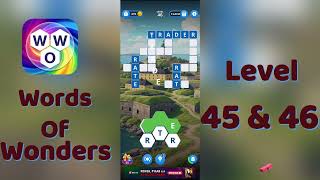 Words of Wonders Hexa Level 45 |Words of Wonders Hexa Level 46 | Go Answer