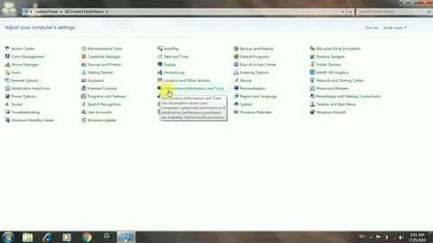 Find Performance information and tools settings in Computer | Window 7 | Laptop | Pc