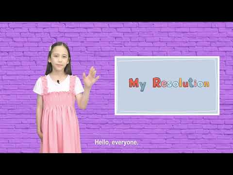English Speech | My Resolution