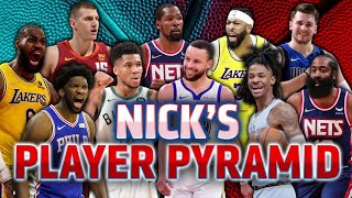 Nick Wright reveals his updated NBA player pyramid | FIRST THINGS FIRST