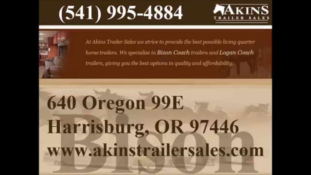 Horse Trailers For Sale Albany Oregon Akins Trailer Sales YouTube