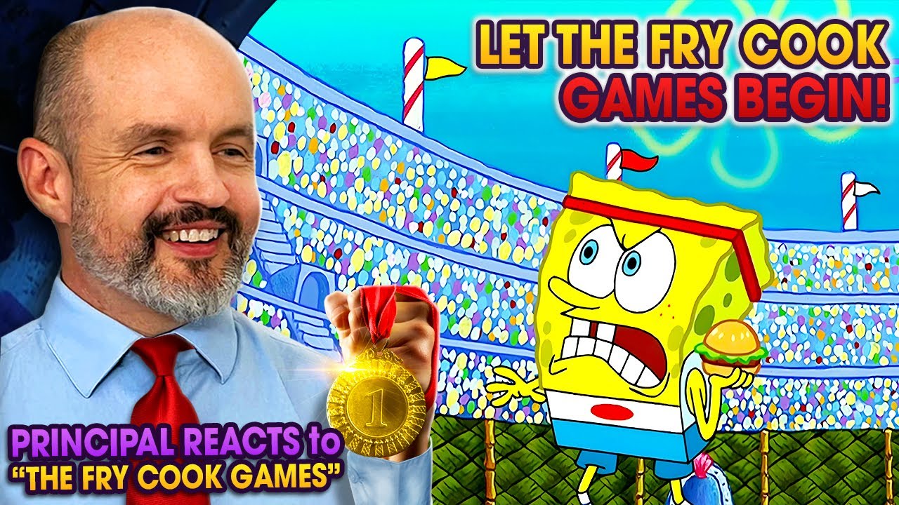 Директор школы реагирует на «Губку Боба Квадратные Штаны», 19 сезон, 2 серия — Видео с реакцией н...