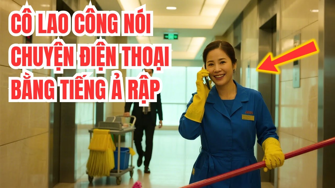 Cô lao công nghèo trả lời điện thoại bằng tiếng Ả Rập, làm tỷ phú bàng hoàng!