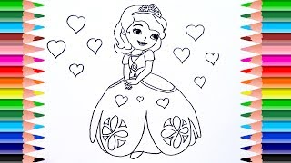 sofia drawing princess coloring pages draw learn drawings children paintingvalley colors