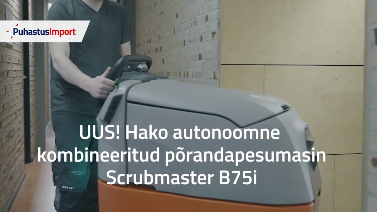 UUS Hako Scrubmaster B75i autonoomne kombineritud põrandapesumasin
