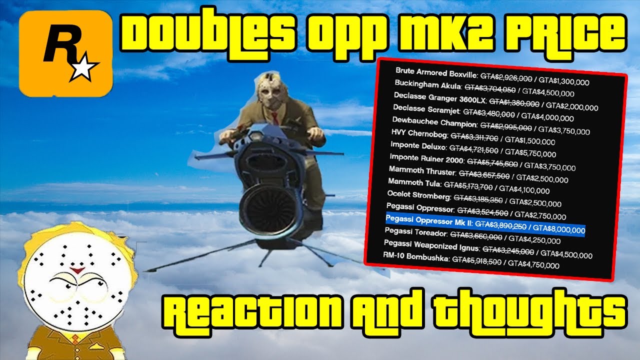 GTA Online Rockstar Doubles The Price Of The Oppressor MK2 Reaction And