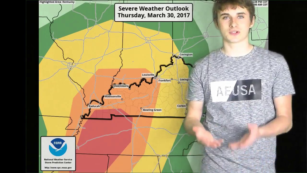 Enhanced Risk for Severe Thunderstorms Thursday - YouTube