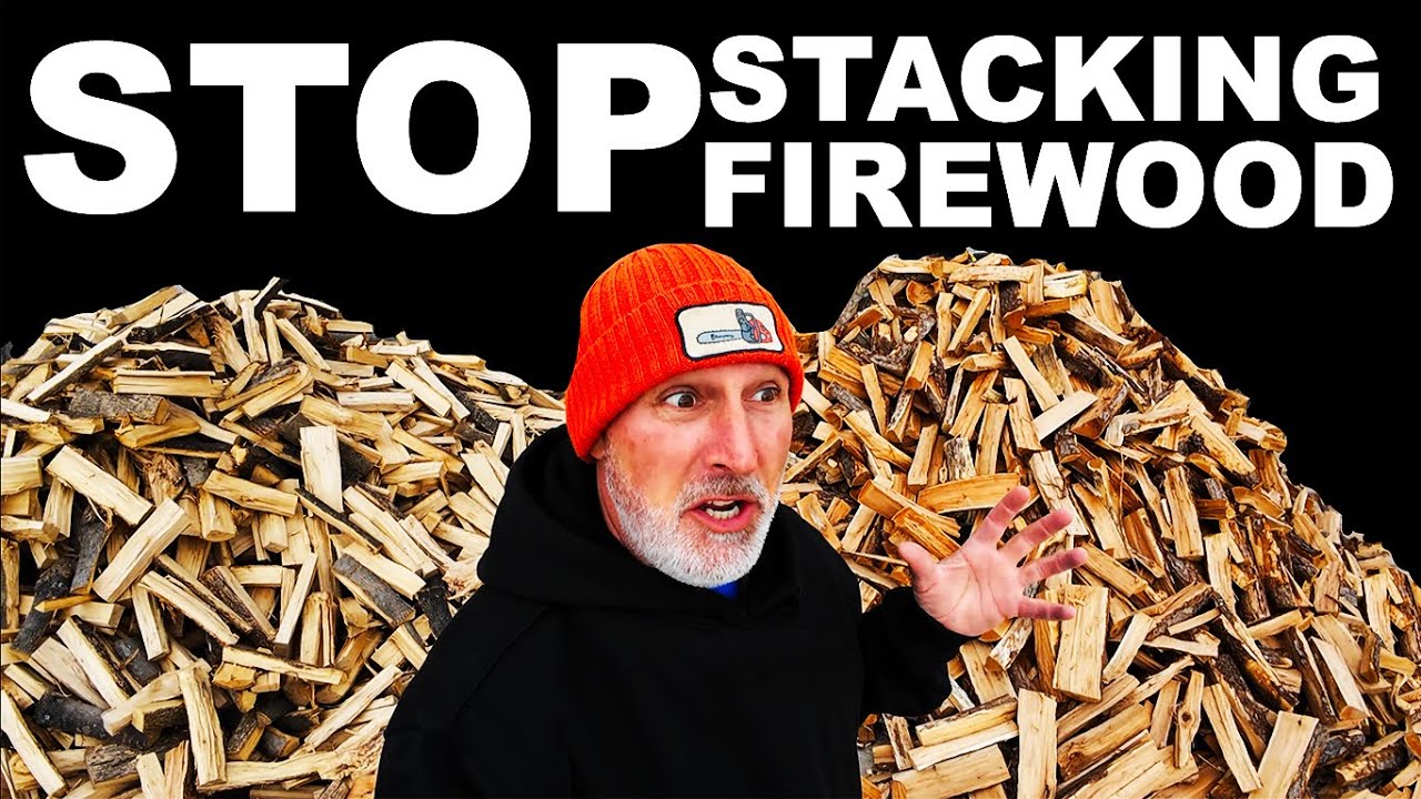 STOP STACKING FIREWOOD...PILE IT! - YouTube