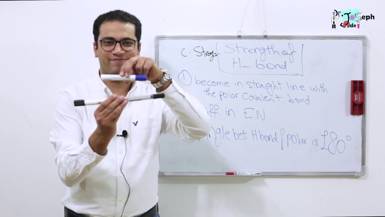 دكتور جوزيف عادل | Second Secondary | على اليوتيوب Hydrogen bond أحسن شرح