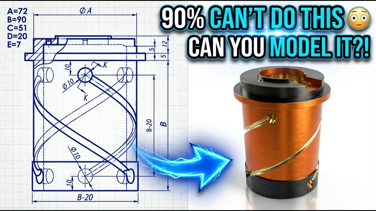 Сможете ли вы создать эту модель? Задание Fusion 360 - Catics 3D02-04