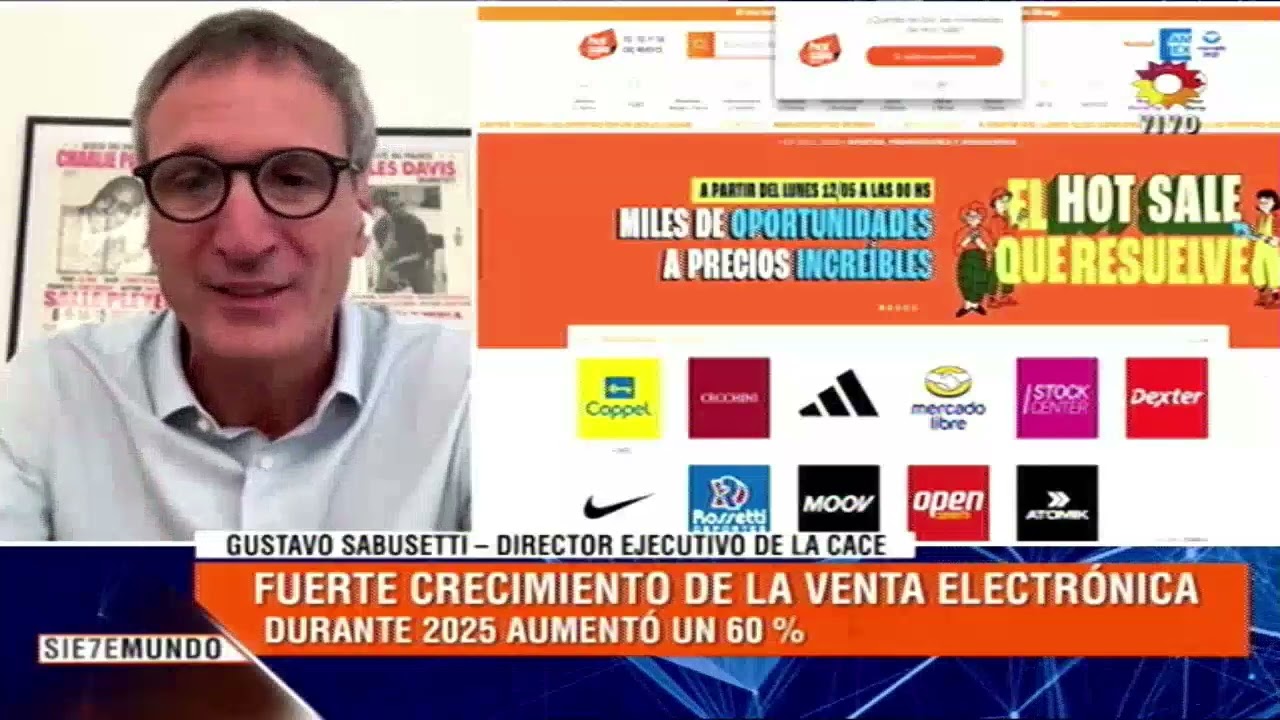 Aumento de las ventas electrónicas. Según la CACE subieron un 60 % con respecto a 2024