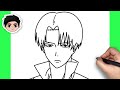 How to draw levi ackerman  attack on titan  easy step by step tutorial