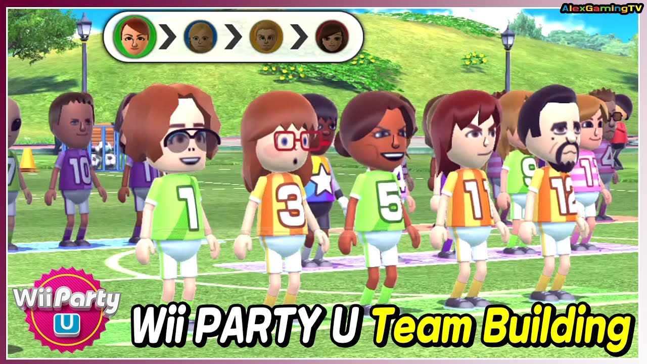 Wii Party U - Team Building (Expert com) 🎵 Guest E vs Mizuho vs Marie vs Matt | AlexGamingTV
