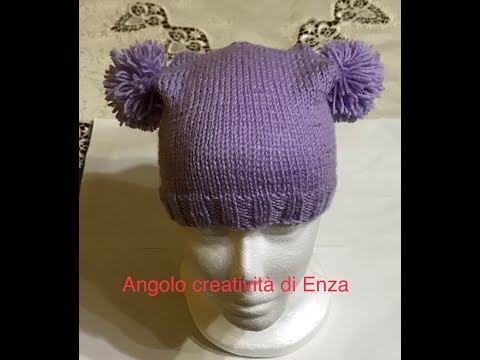 Video: Come Lavorare A Maglia Un Cappello Con Pon Pon