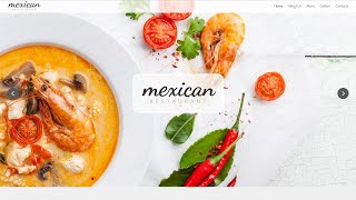 Mexican Restaurant Responsive Website Template by WT - 52291