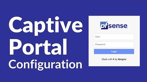 How to enable captive portal for users in pfsense firewall