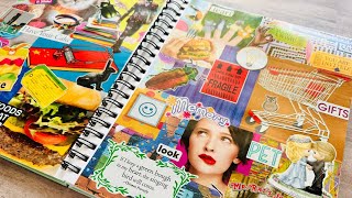 Maximalist Collage Approach✂️📓 BIG RANDOM GLUE BOOK￼