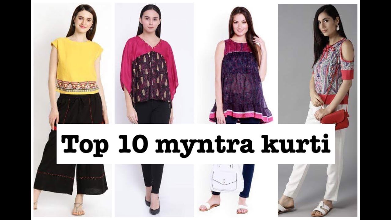 myntra short kurtis