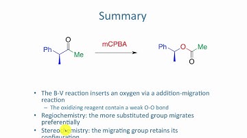 Video 4e   Baeyer Villiger reaction SUMMARY