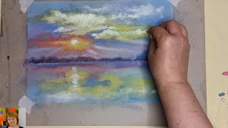 Как рисовать облака/Урок рисования пастелью