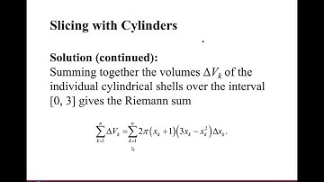 Volumes Using Cylindrical Shells