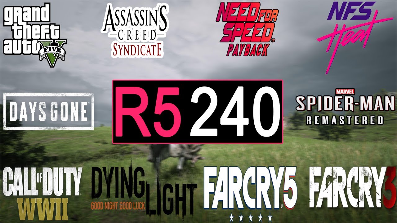 AMD RadeOn R5 240 1GB | 10 Games Tested | #r5240 - YouTube