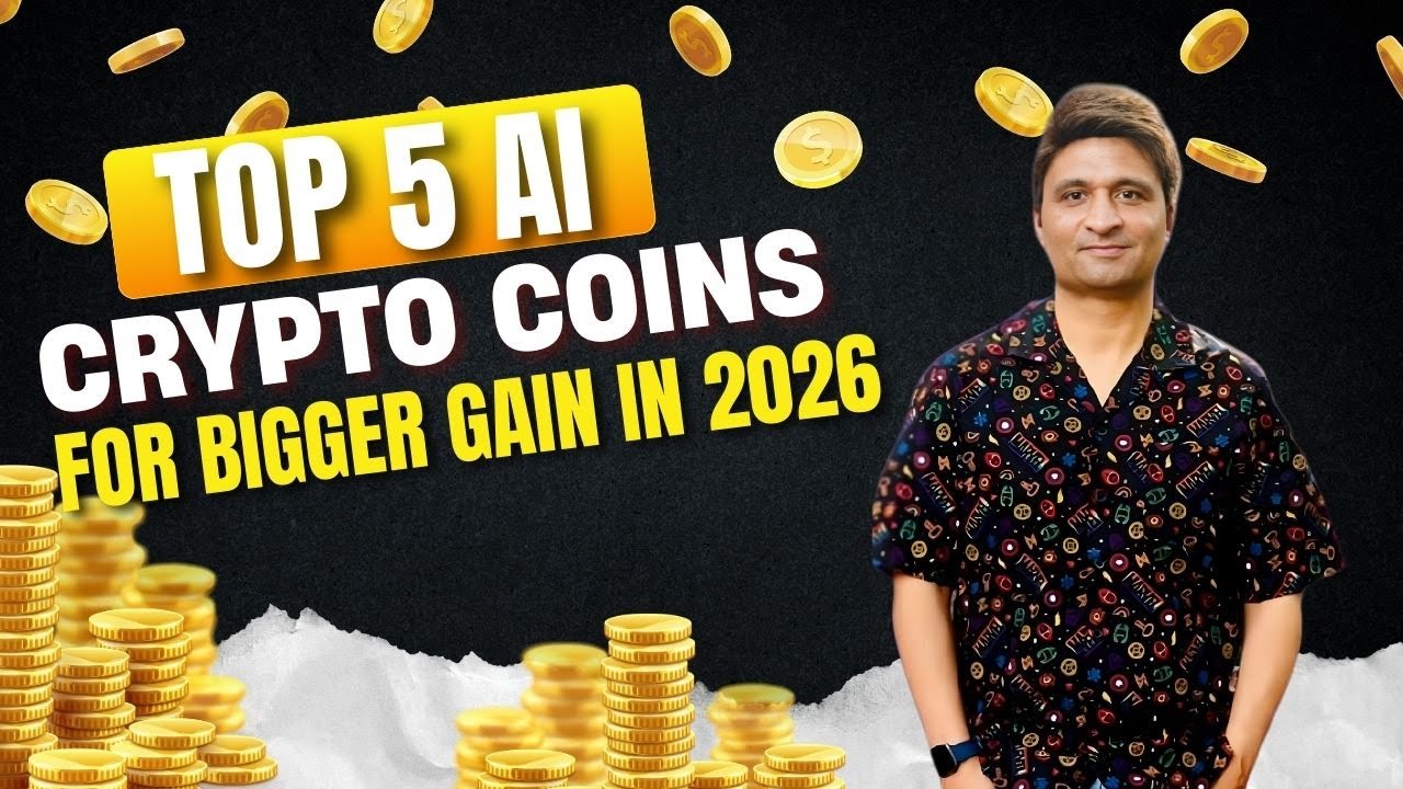 TOP 5 AI CRYPTO COINS FOR BIGGER GAIN IN 2026 #aicrypto #CRYPTO - YouTube