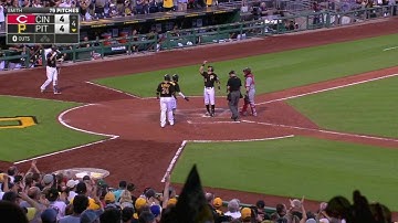 CIN@PIT: Cervelli ties the game with three-run shot