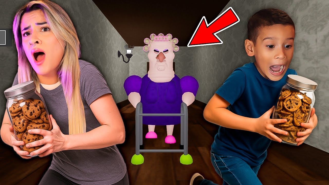 FUGINDO DA VOVÓ MALVADA pela PRIMEIRA VEZ com MEU FILHO no ROBLOX