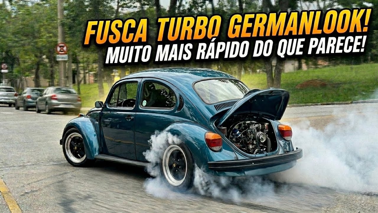 VW FUSCA ITAMAR 1995 COM MOTOR 2 5 TURBÃO!!! - YouTube