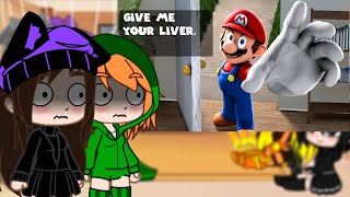 Mob Talker React to SMG4: Mario steals your liver