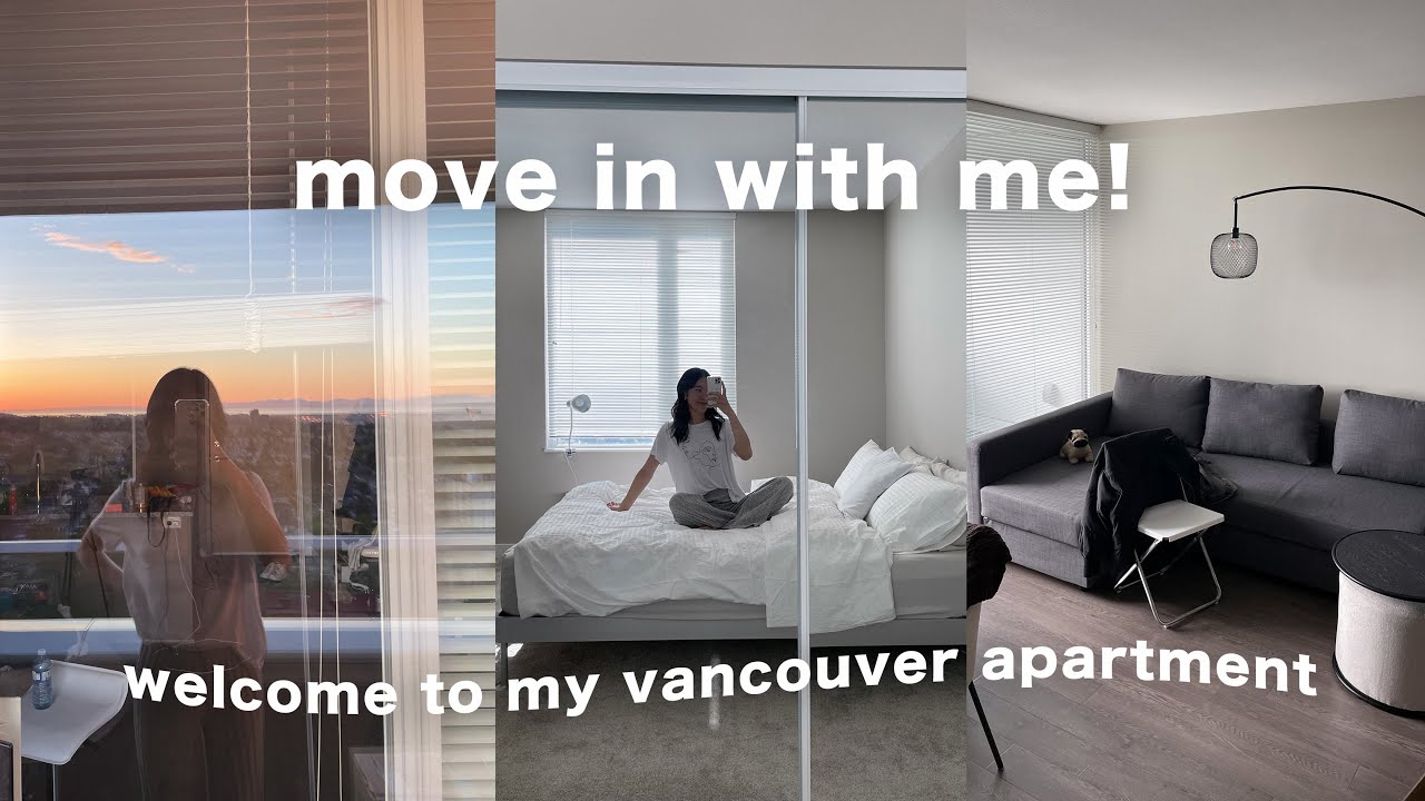 moving into my first big girl apartment 📦 vancouver vlog YouTube