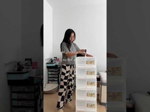 Organizing my space with Muji’s drawers. Always looking to make small improvements :) #apartment