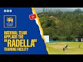 National team members applaud the &quot;Radella&quot; training facility