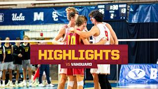 USC Men's Volleyball vs Vanguard Highlights | Trojans win 3-0