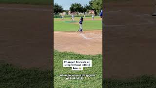 When the moms change their walk up songs 🤣🤣#walkupsong #funny #baseball #tball #children