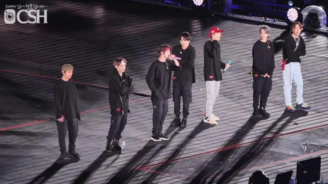 191026 '잘 지냅니다 Seoul Concert Ending Ment' 방탄소년단 BTS 직캠 Fancam