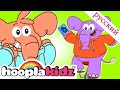 Слоновья песня | Детские потешки про слонов | HooplaKidz Russian