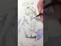 水彩色塗りメイキング