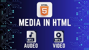 How to add audio and video in html.
