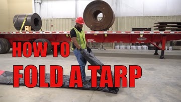 Tarp Safety - Folding Your Tarp- tips make your tarp last longer and save your back