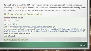 How to Fix 404 Errors When Scraping Data with Python