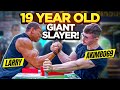 19 Year Old Giant Slayer Arm Wrestling Akimbo69 