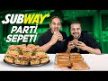 5 KİŞİLİK SUBWAY vs. 2 KİŞİ (150cm SANDVİÇ!!!) #partimenüleriserisi1