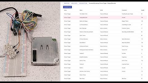 SNES music player with original hardware and Arduino from your browser