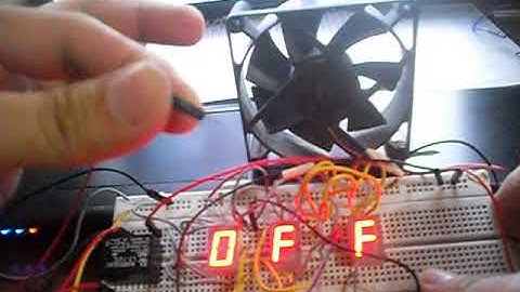 SPDT Relay Switch On/Off Using 7 segment Display (Testing)