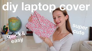 DIY laptop cover tutorial | quick & easy, Pinterest inspired