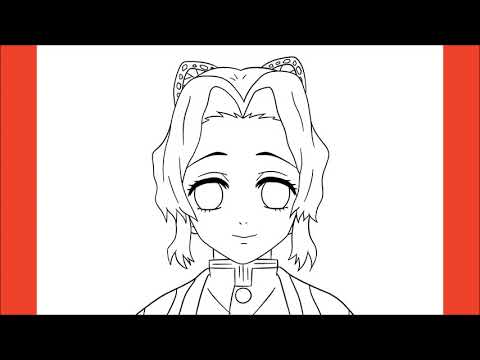 HOW TO DRAW SHINOBU KOCHO - DEMON SLAYER (Kimetsu no Yaiba) 