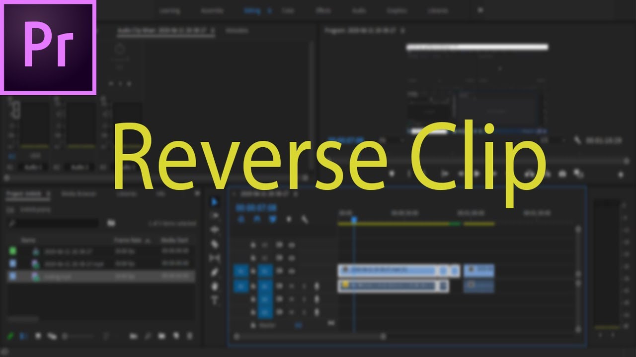 How to Reverse Footage in Adobe Premiere Pro CC - YouTube