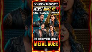 The Unstoppable Streak: Rock Duet Performance by VELVET MUSE AI 🌹 #Shorts #AIArt #MusicVideo